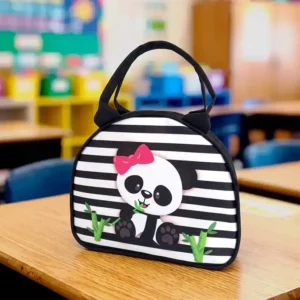 cartera infantil personalizada con motivo de oso panda