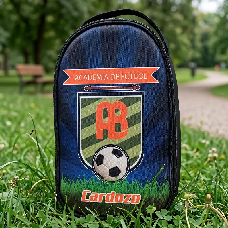 bolso taquera negro personalizado con logo
