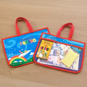 Portafolio escolar infantil transparente y personalizado para graduaciones